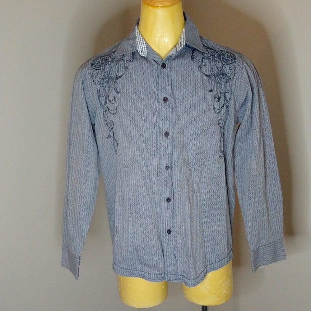 Method Medium Grey Graphic Button Down